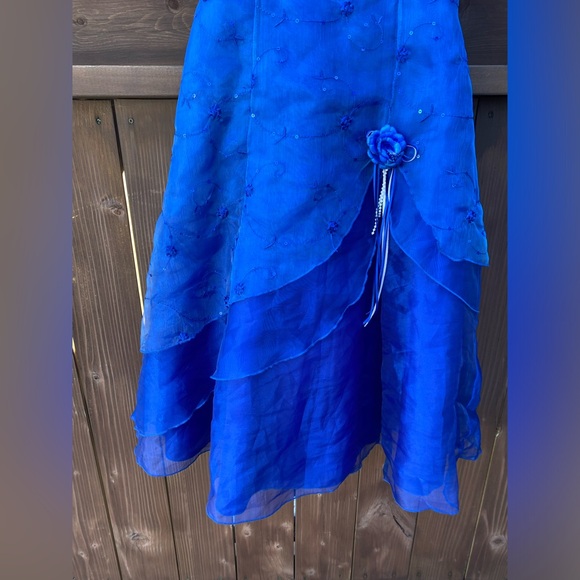 Girls Blue Dress size 12 - Picture 2 of 12